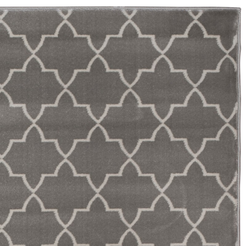 Admire Home Living Plaza Modern Contemporary Geometric Pattern Area Rug