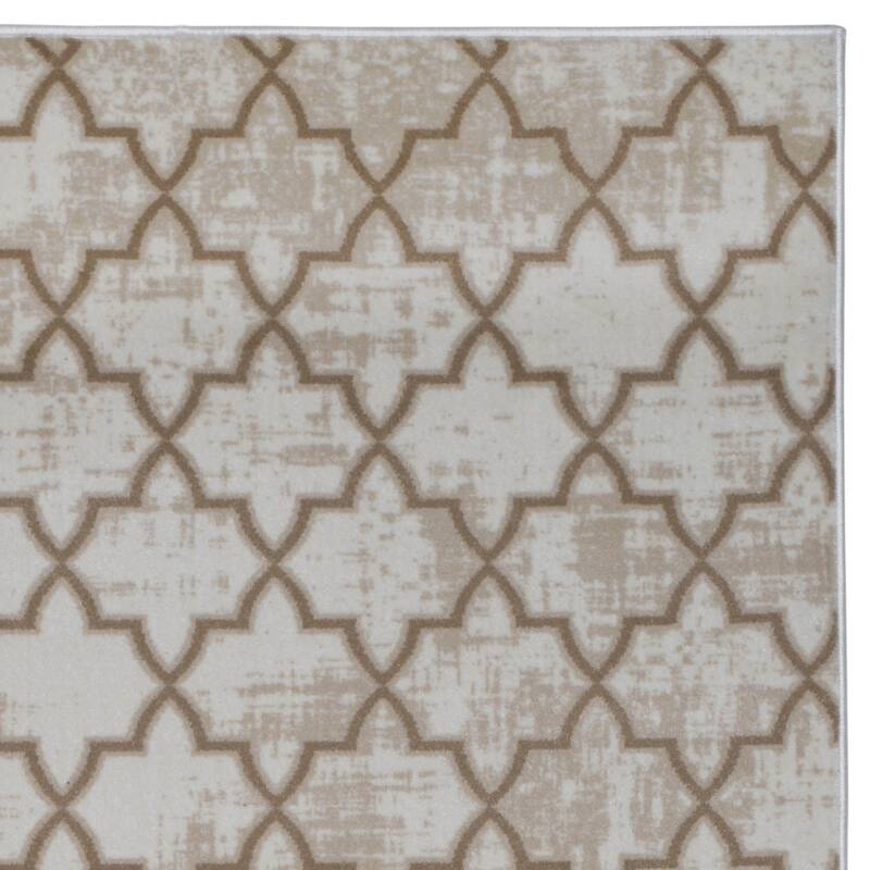 Admire Home Living Plaza Modern Contemporary Geometric Pattern Area Rug