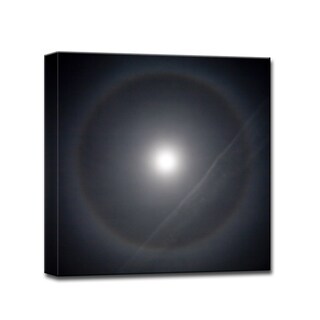 Moon Halo' Nature Photography Canvas Print