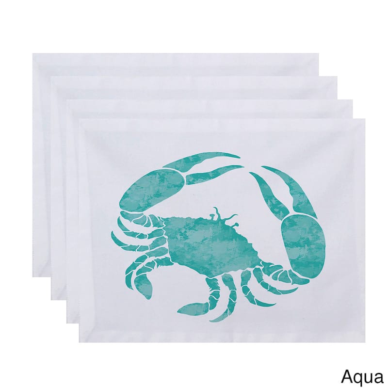 18 x 14-inch Crab Animal Print Placemat (Set of 4)