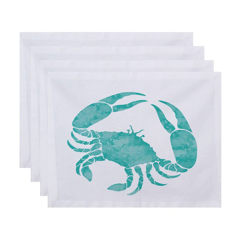 18 x 14-inch Crab Animal Print Placemat (Set of 4)