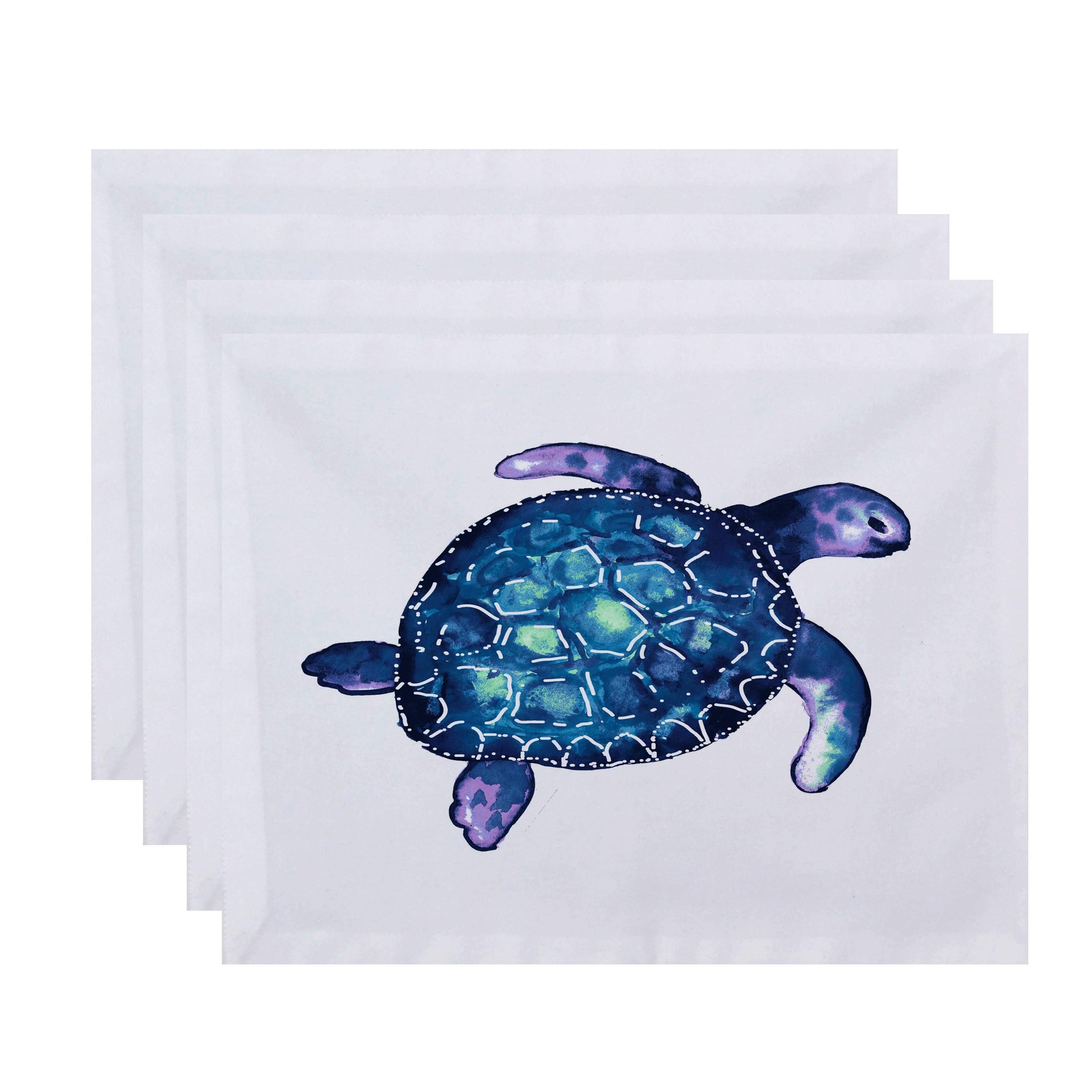 Beachy Turtle Cotton Placemat Set of 6 