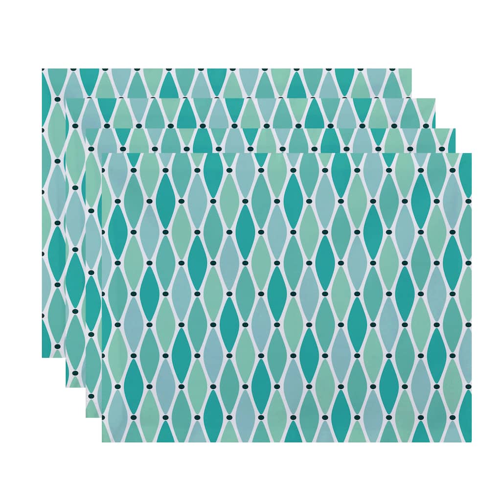 18 x 14-inch Wavy Geometric Print Placemat (Set of 4)