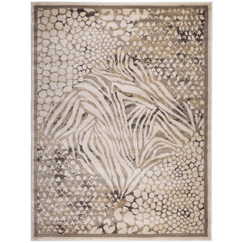 Admire Home Living Gallina Contemporary Animal Print Area Rug