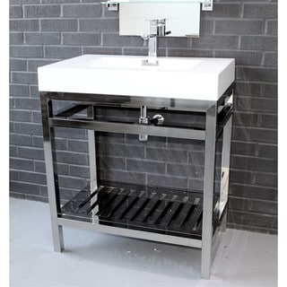 Chrome Finish Bathroom Furniture Find Great Deals Kubebath Cisco 30 Inch Single Sink Bathroom Vanity
