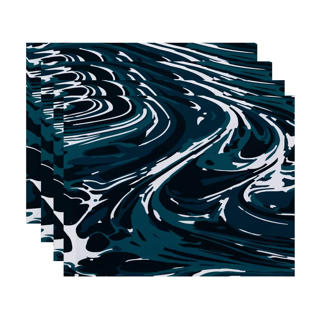 18 x 14-inch Marble Geometric Print Placemat (Set of 4)