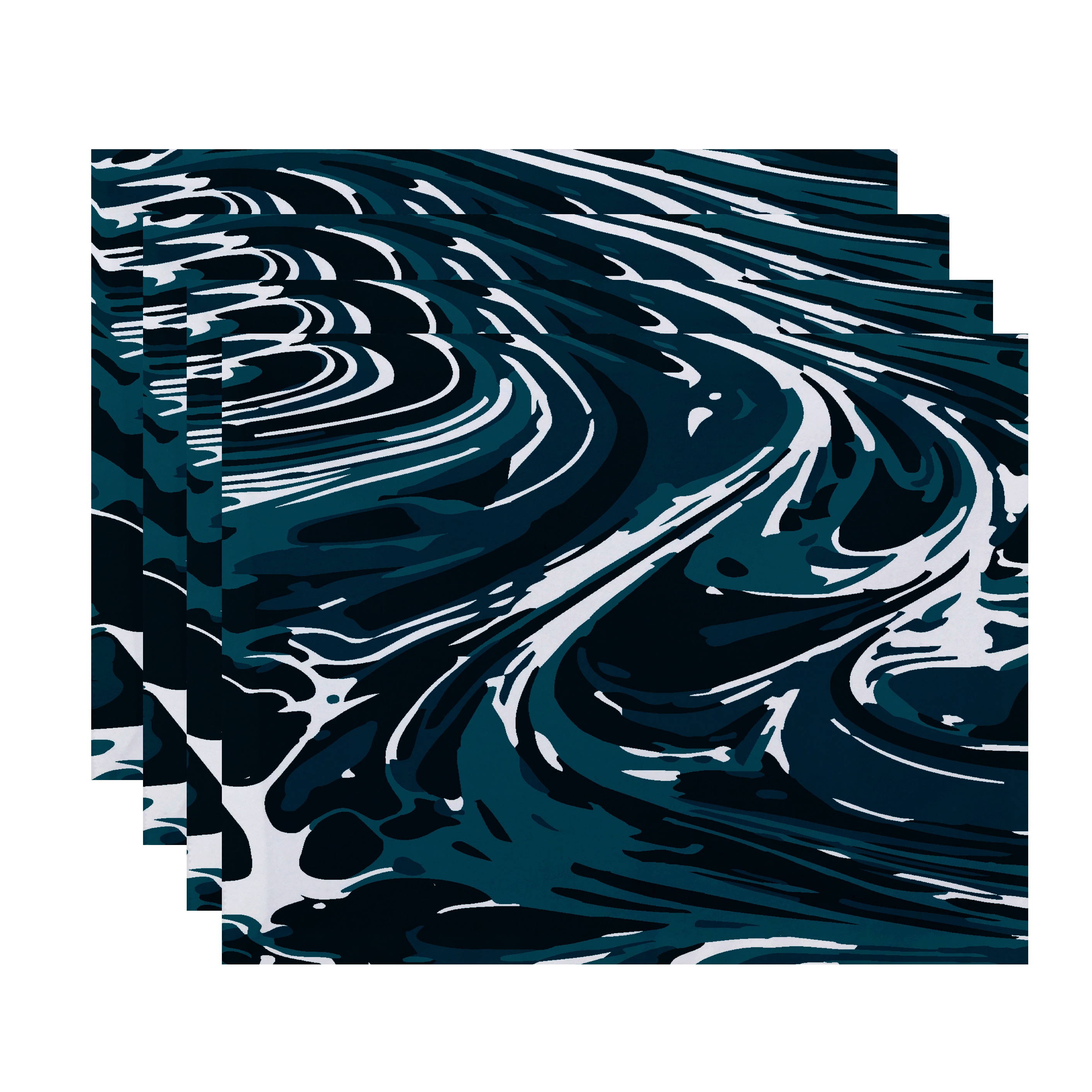 18 x 14-inch Marble Geometric Print Placemat (Set of 4)