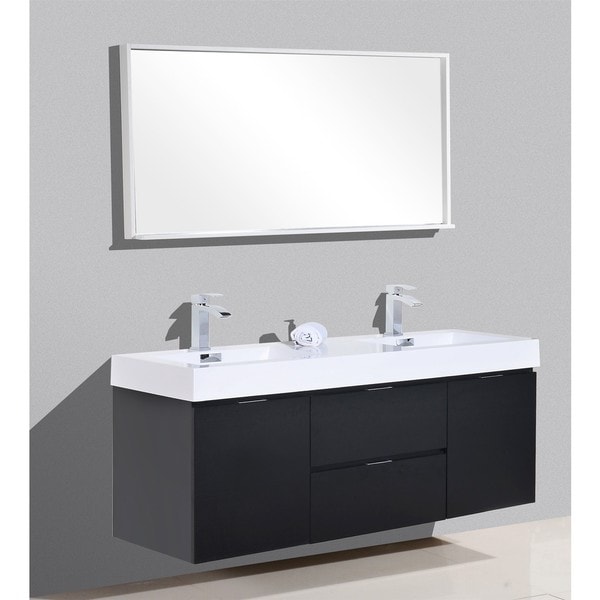 Shop Kubebath Bliss 59 Inch Double Sink Bathroom Vanity