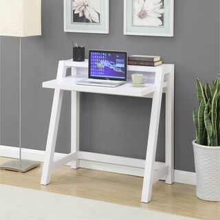 Porch and Den Gravenstein Black or White Wood Desk (White)
