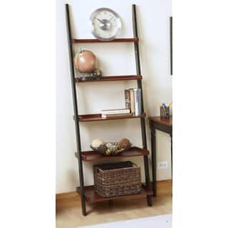 slide 1 of 1, Convenience Concepts French Country Wood/Veneer Bookshelf Ladder
