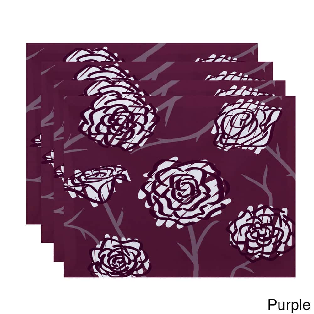 18 x 14-inch Spring Floral 2 Floral Print Placemat (Set of 4)