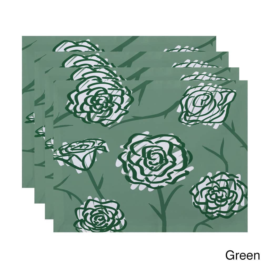 18 x 14-inch Spring Floral 2 Floral Print Placemat (Set of 4)