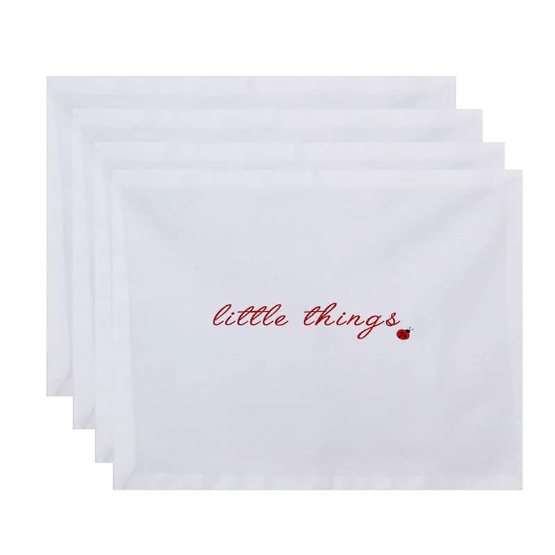 18 x 14-inch Little Things Word Print Placemat (Set of 4)