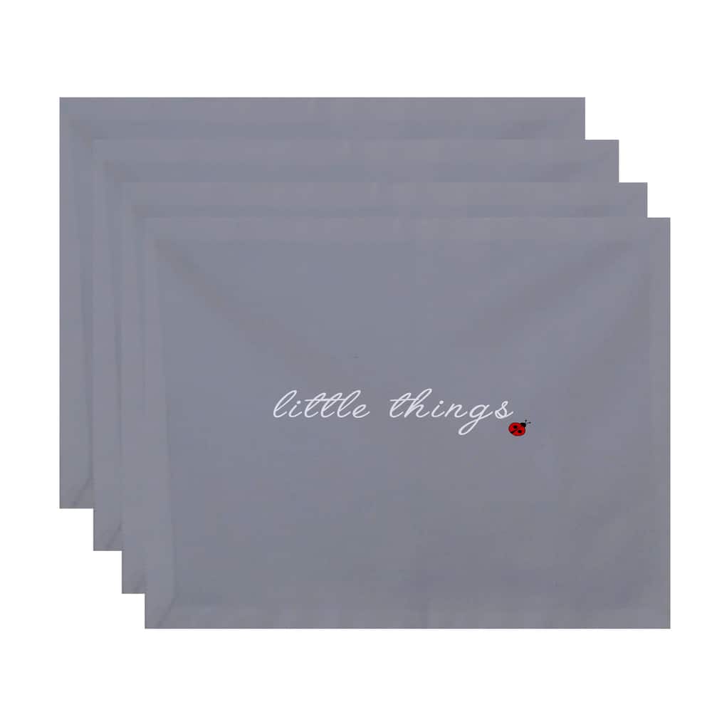 18 x 14-inch Little Things Word Print Placemat (Set of 4)