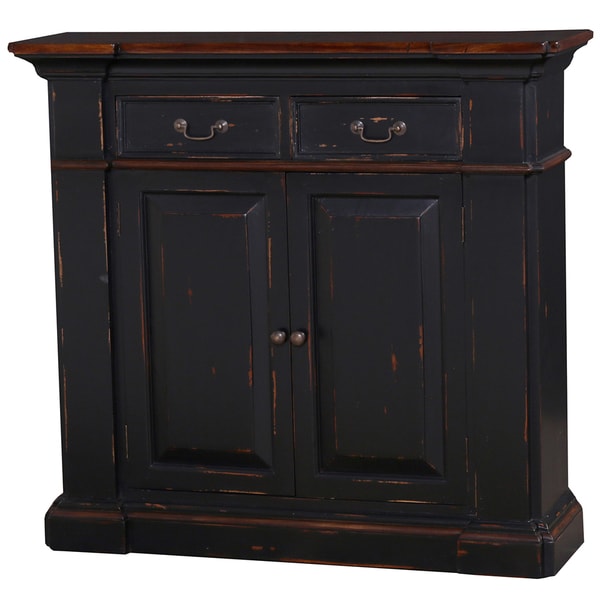 Bramble Co. Roosevelt Small Sideboard Distressed Mahogany Buffet Free