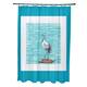 71 x 74-inch Sandbar Animal Print Print Print Shower Curtain - Teal
