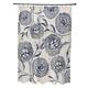 71 x 74-inch Antique Flowers Floral Print Shower Curtain