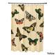71 x 74-inch Butterflies Animal Print Print Print Shower Curtain - Yellow