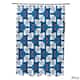 71 x 74-inch Jodhpur Ditsy Geometric Print Shower Curtain - Blue