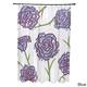 71 x 74-inch Spring Floral 1 Floral Print Shower Curtain - Purple