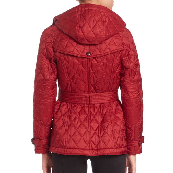 burberry finsbridge belted quilted jacket