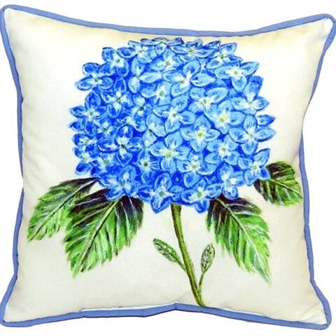 Dick's Hydrangea 22 Inch Indoor/Outdoor Decorative Throw Pillow