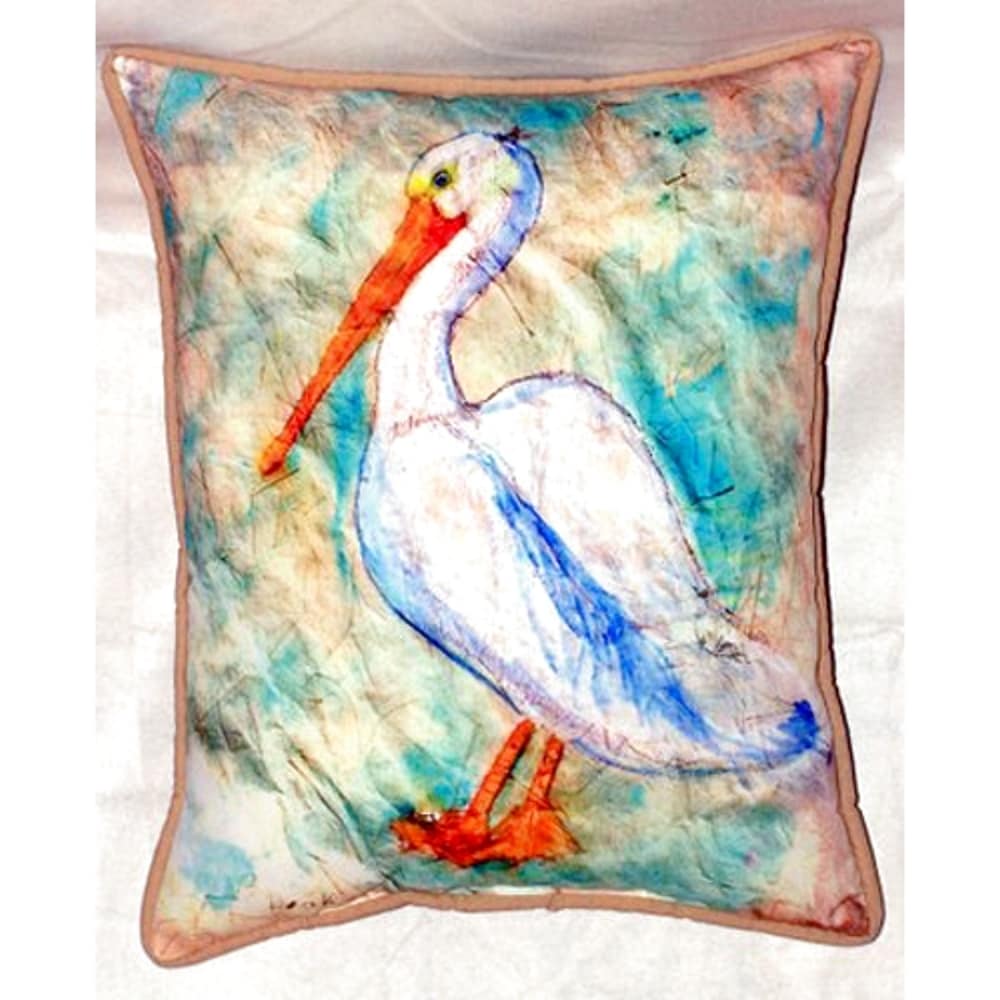 Blue Heron Coastal Indoor/Outdoor 18x18 Decorative Accent Throw