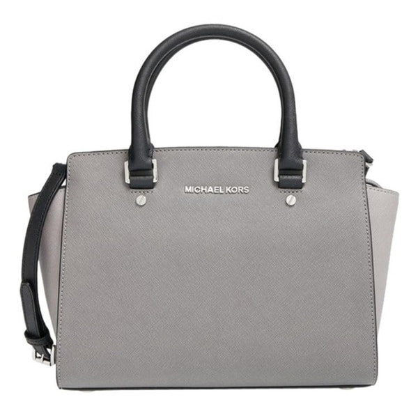 Michael Kors Selma Medium Color-Block Leather Satchel Handbag - Free ...