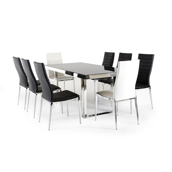 Modrest Courtland Modern Stainless Steel Dining Table