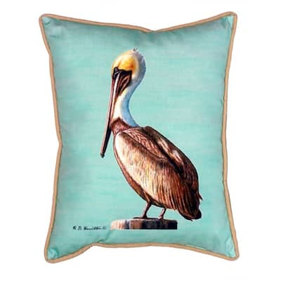 Pelican Teal 16-inch x 20-inch Indoor/Outdoor Throw Pillow