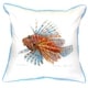 preview thumbnail 1 of 1, 18-inch x 18-inch Lion Fish Throw Pillow