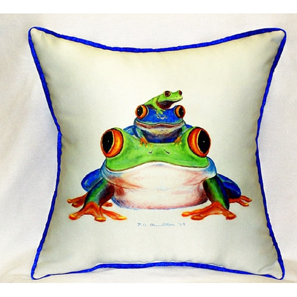 Frog Backrest Plush Pillow