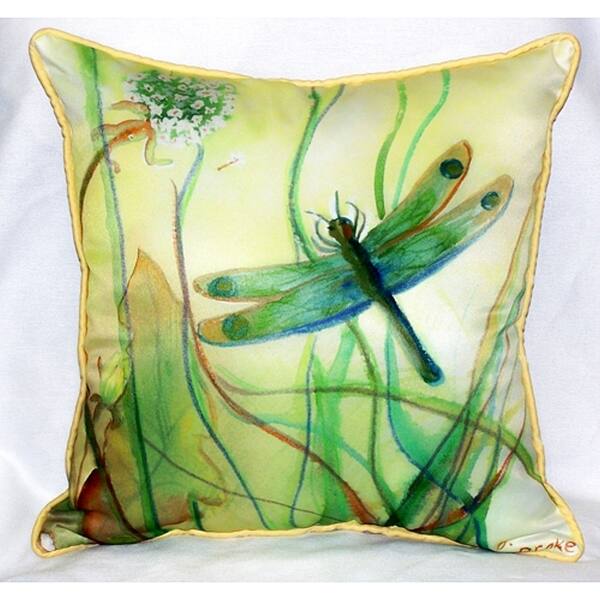 Betsy S Dragonfly 22x22 Throw Pillow Overstock 11917387