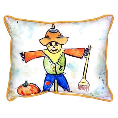 Scarecrow Multi-color Polyester 20-inch x 24-inch Indoor/Outdoor Throw Pillow