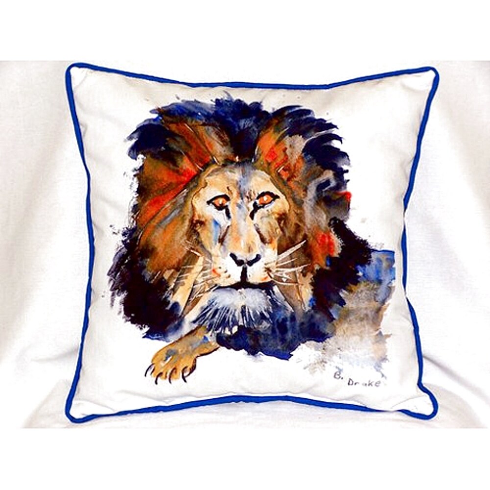 lion throw pillow