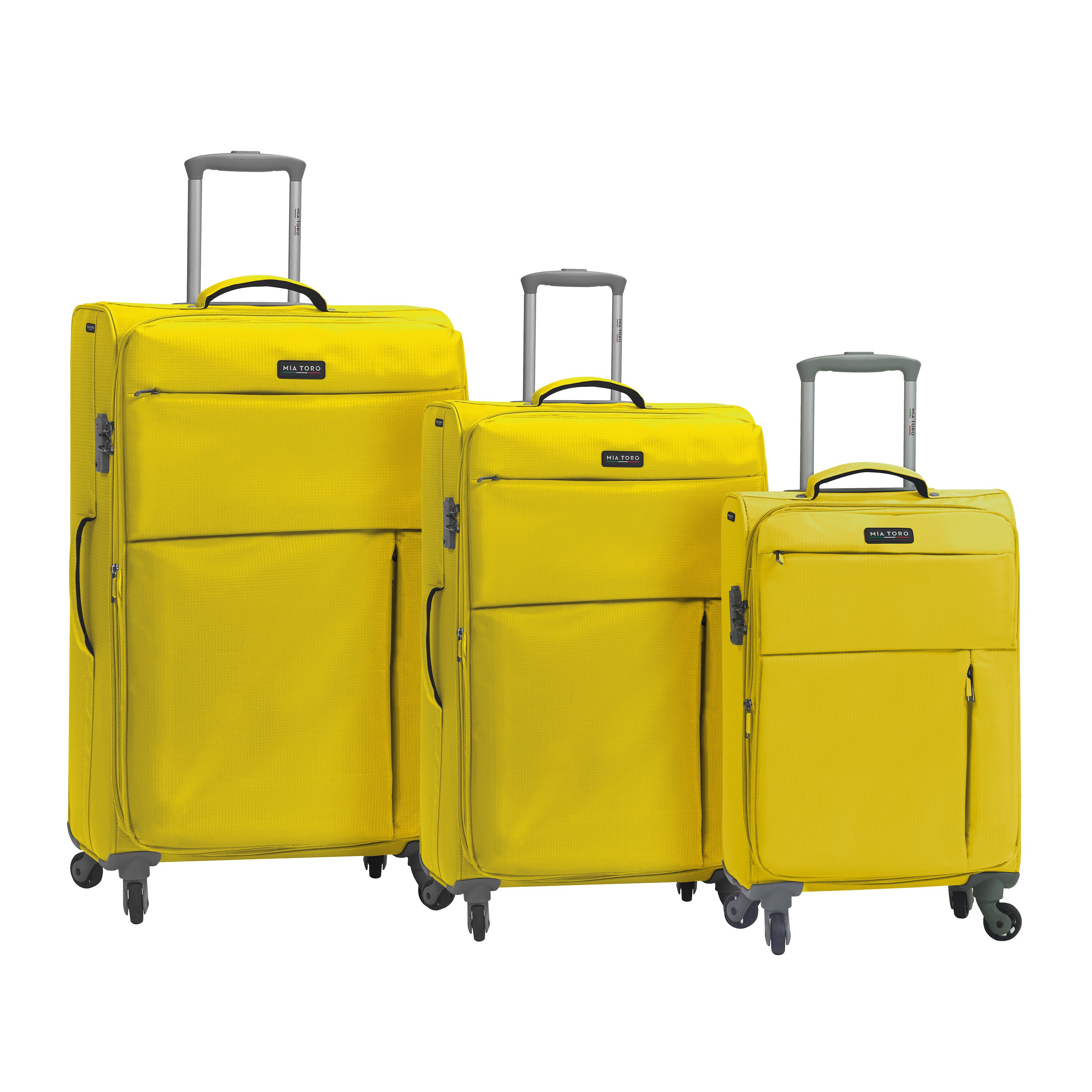 Mia Toro Italy Aosta Softside Spinner Luggage 3 Piece set