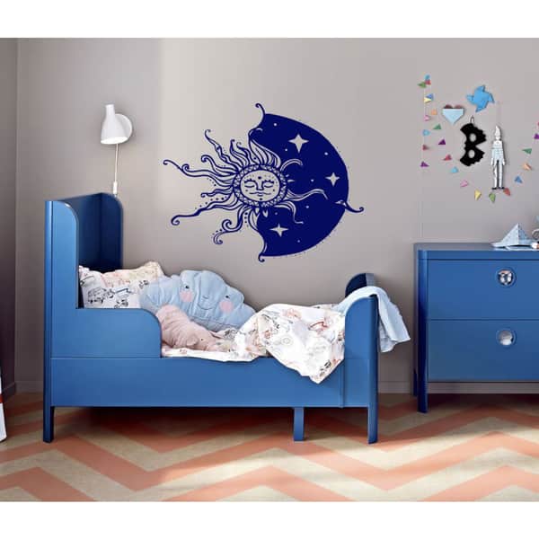 The sun moon sky stars Wall Art Sticker Decal Blue - Bed Bath & Beyond ...