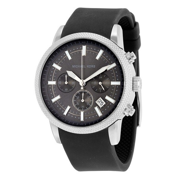 michael kors men's rubber watch