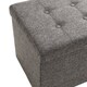 Porch & Den Dawn Charcoal Grey Foldable Storage Bench/Ottoman - Thumbnail 6