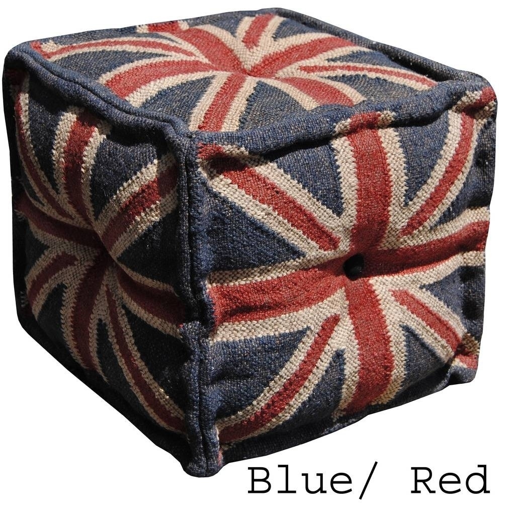 Handmade kilim pouf