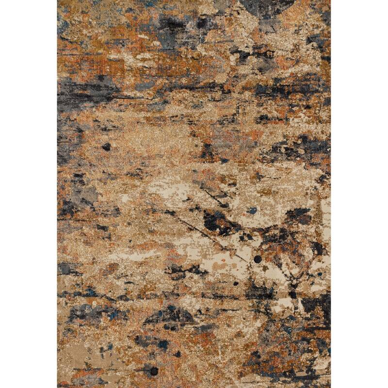 Alexander Home Phaedra Abstract Modern Marble Rug - 6'7" x 9'2" - Eclipse