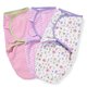 preview thumbnail 2 of 0, Kiddopotamus SwaddleMe Who Loves You Pink/Multicolored Cotton Infant Wrap (Set of 3)