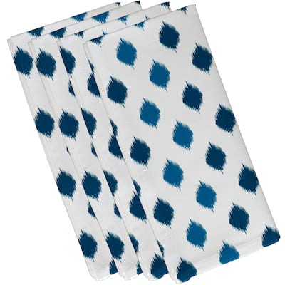 19 x 19-inch Ikat Dot Stripes Geometric Print Napkin (Set of 4)