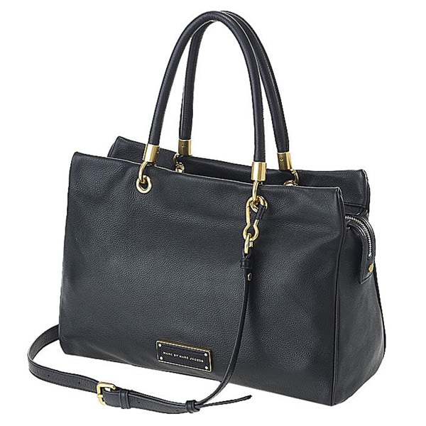 Marc by Marc Jacobs Too Hot To Handle Black Leather Shoulder Tote - Free Shipping Today ...