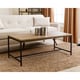 preview thumbnail 1 of 2, Abbyson Kirkwood Industrial Rustic Coffee Table