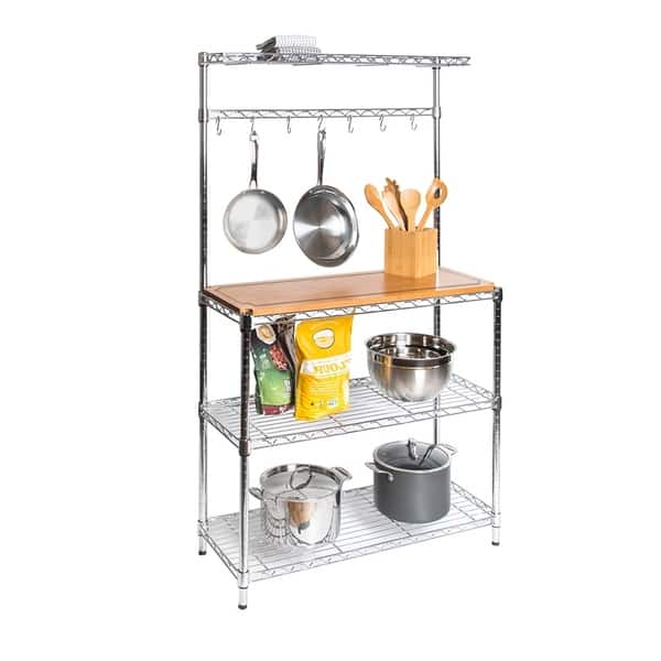 Seville Classics Expandable Under-Sink Shelf with steel Perforated Panels