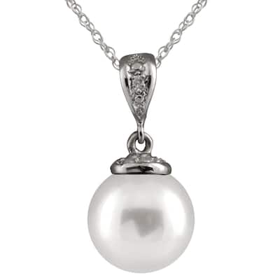 14k Gold Pearl Classic Casual Pendant