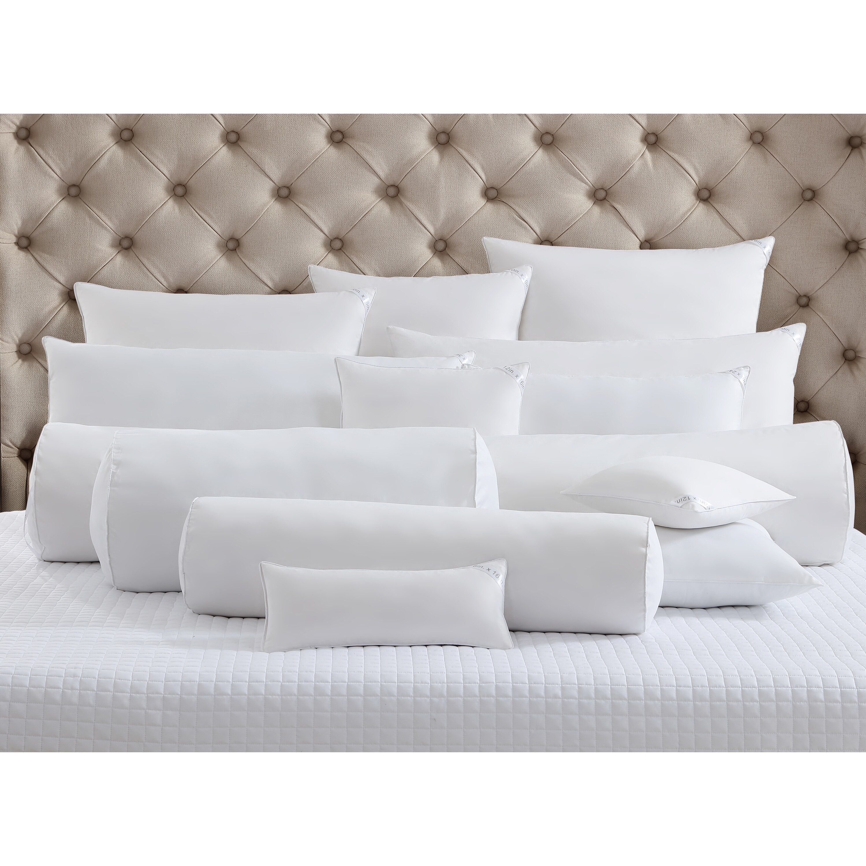 Shop Vcny Down And Feather 16 Inch Neckroll Pillow Free Shipping