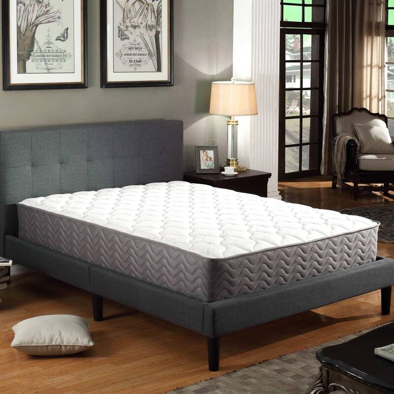 Queen-size 12-inch Innerspring Mattress - Grey - Queen - Medium