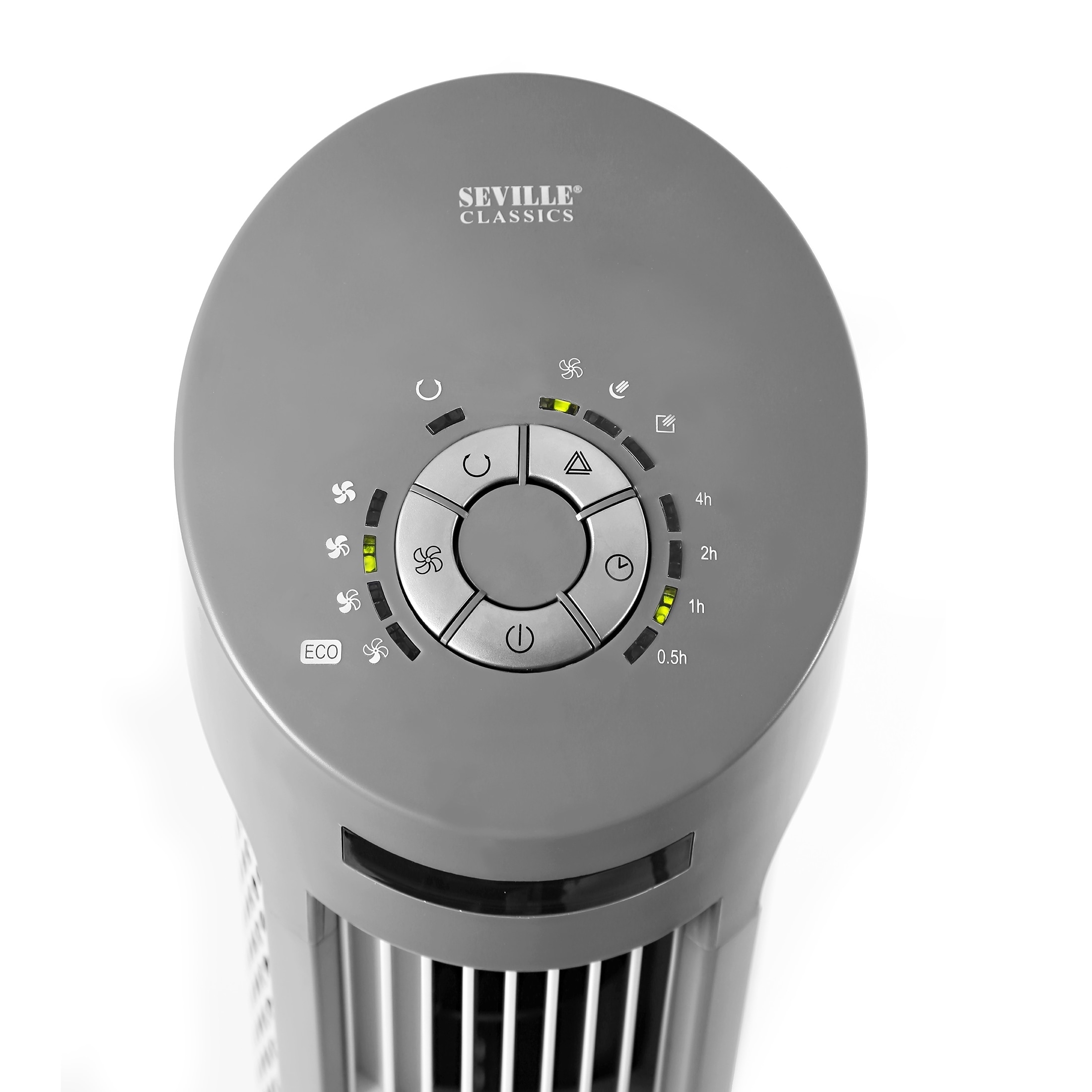 Household Fans White Oscillating Tower Fan with Tilt Feature Seville Classics UltraSlimline 40
